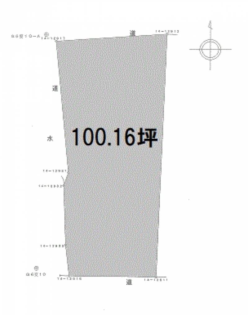 松山市来住町  の区画図