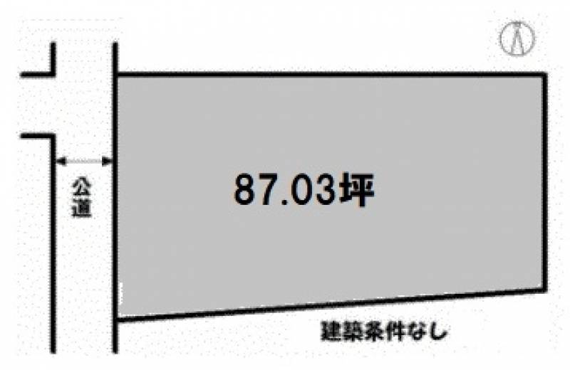 松山市南久米町  の区画図