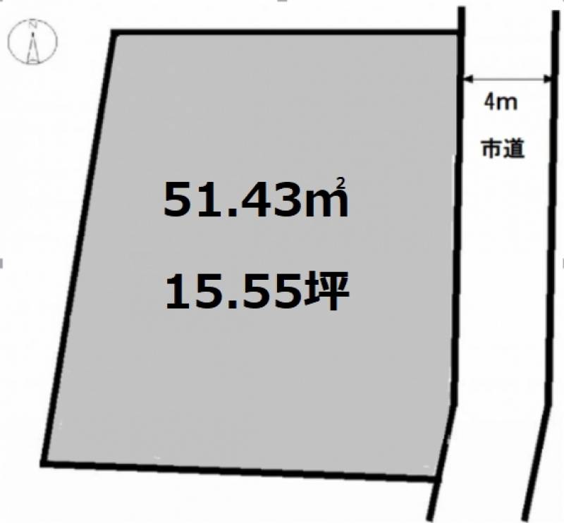 松山市築山町  の区画図