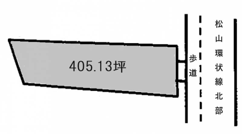 松山市東長戸  の区画図