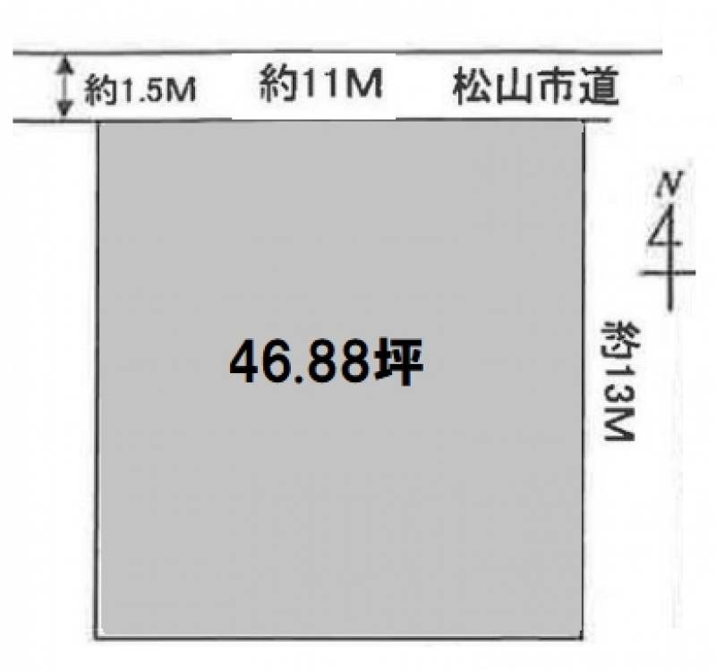 松山市元町  の区画図