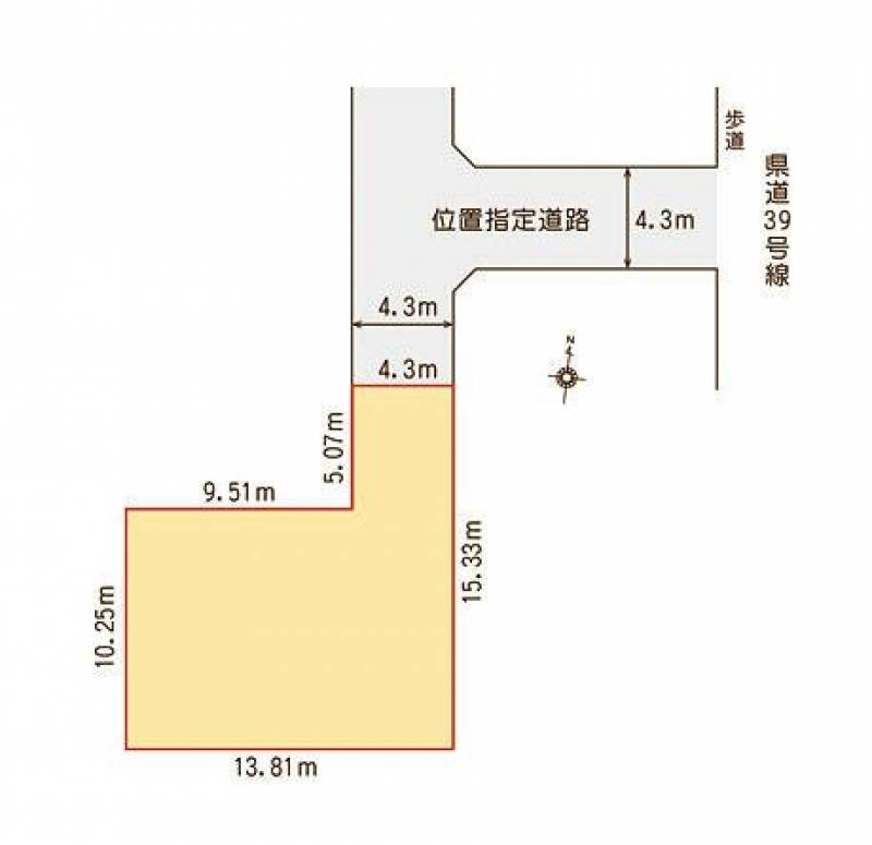 松山市勝岡町  の区画図