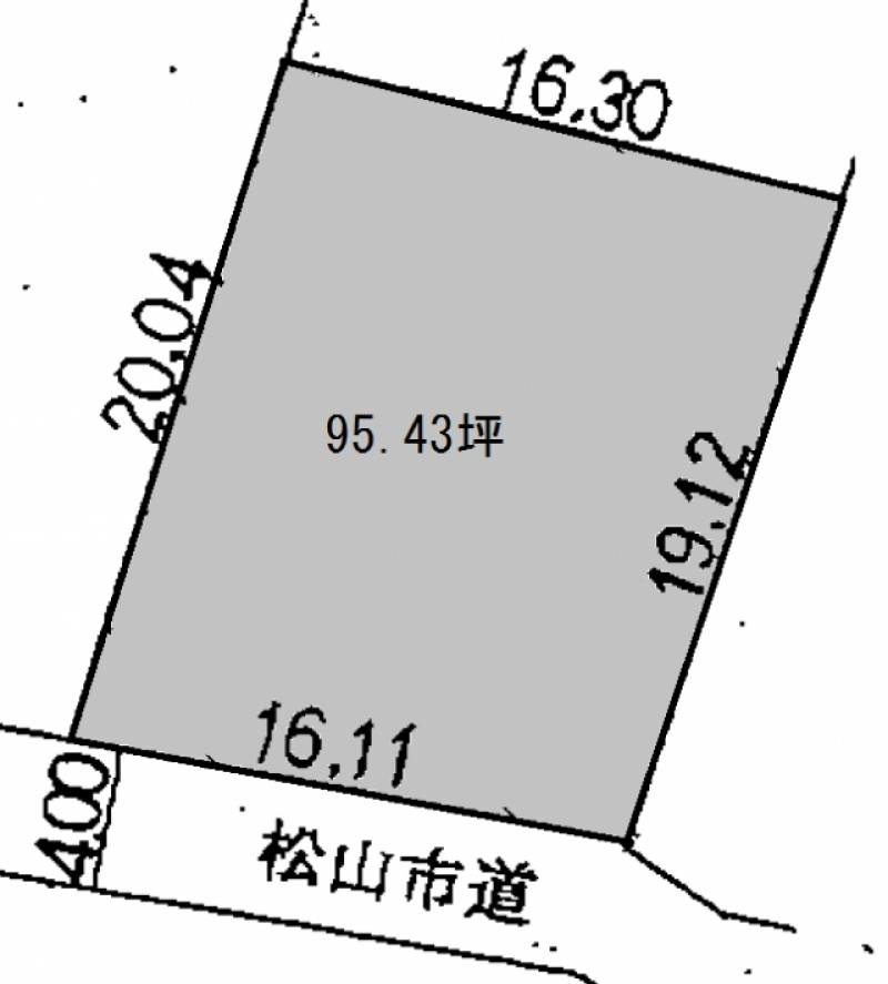 松山市東野  の区画図