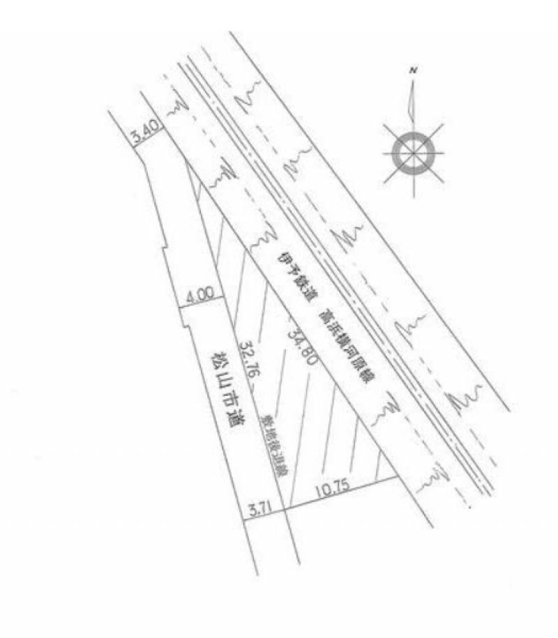 松山市泉町  の区画図