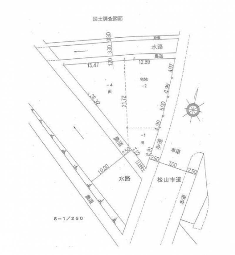 松山市堀江町  の区画図