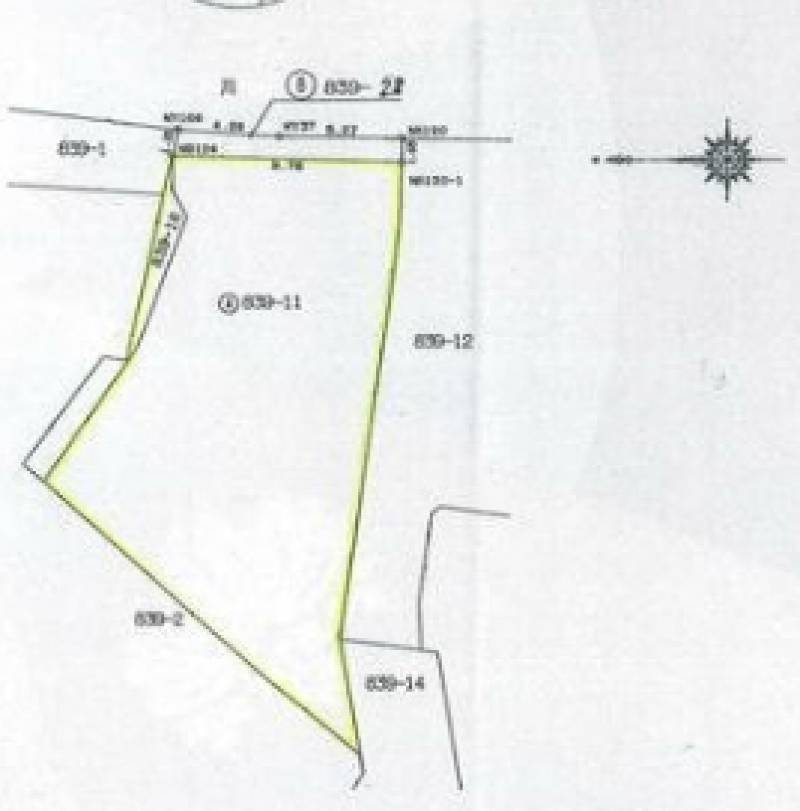 伊予郡砥部町川井  の区画図