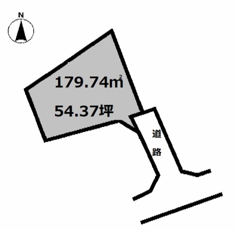 伊予市米湊  の区画図
