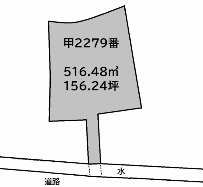 東温市北方  の区画図