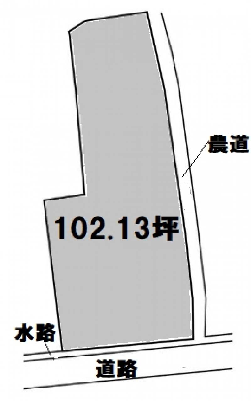 東温市志津川  の区画図