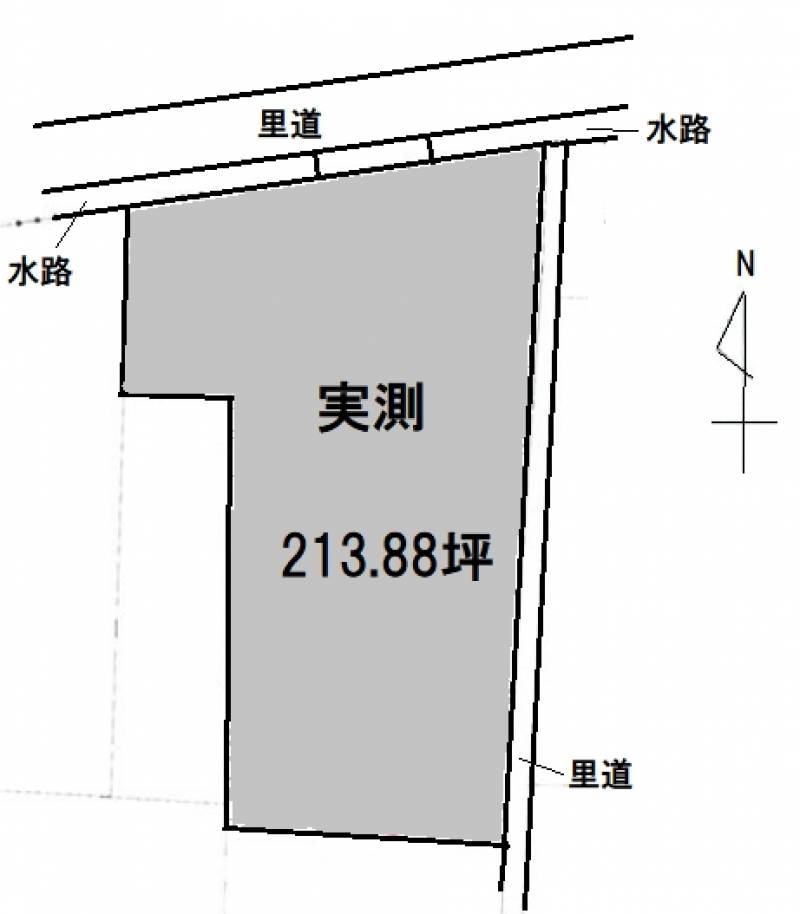 松山市西長戸町  の区画図