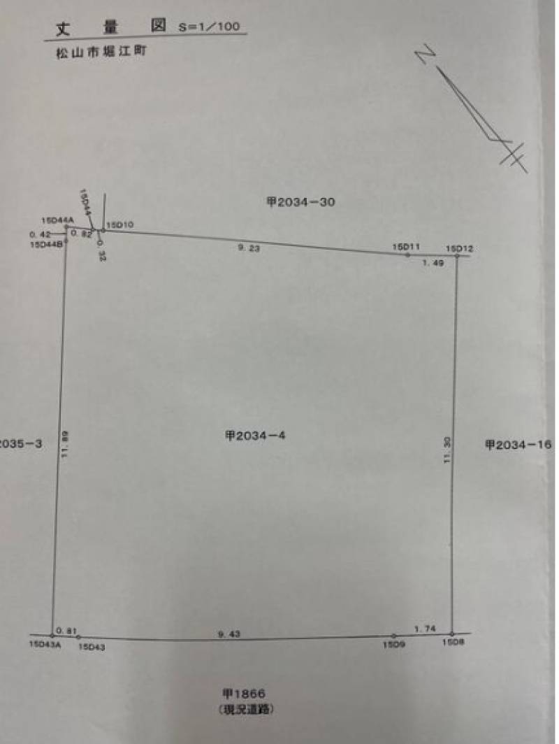 松山市堀江町  の区画図