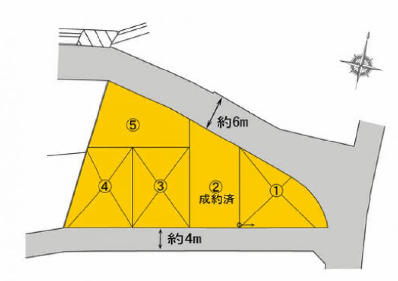 松山市北斎院町  の区画図