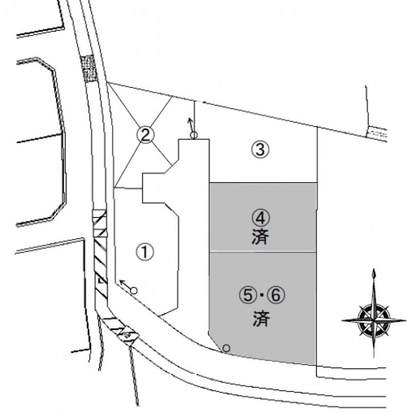 松山市和気町  の区画図