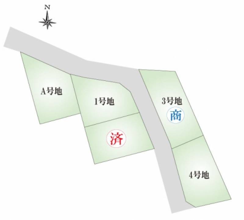 松山市和気町  の区画図