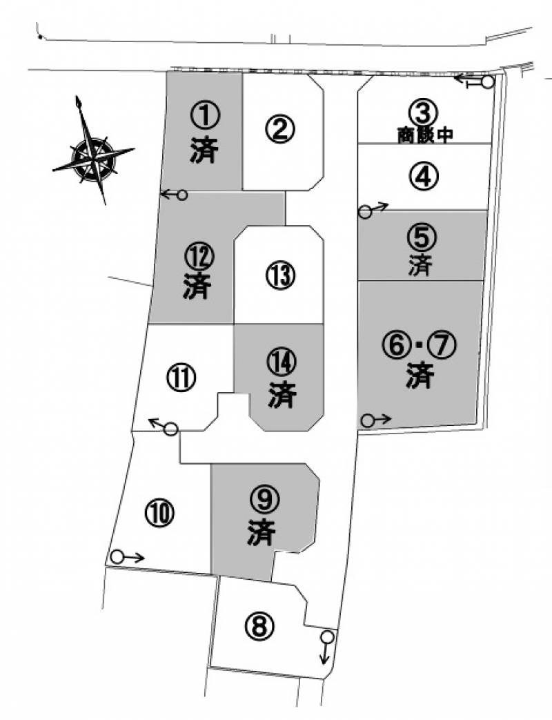 松山市久保  の区画図