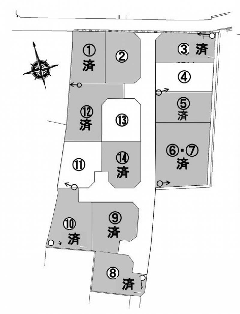 松山市久保  の区画図