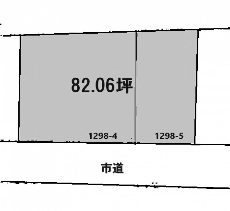 松山市道後北代  の区画図