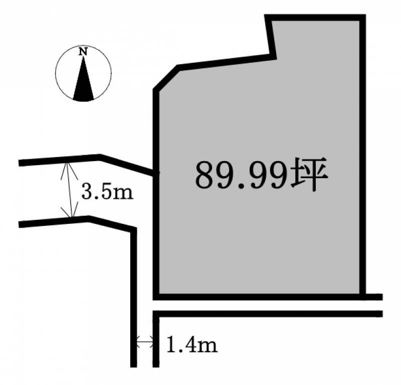 松山市祝谷  の区画図