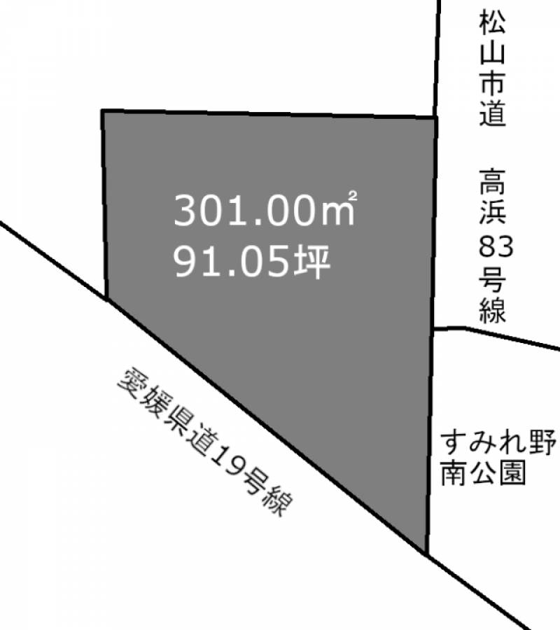 松山市石風呂町  の区画図