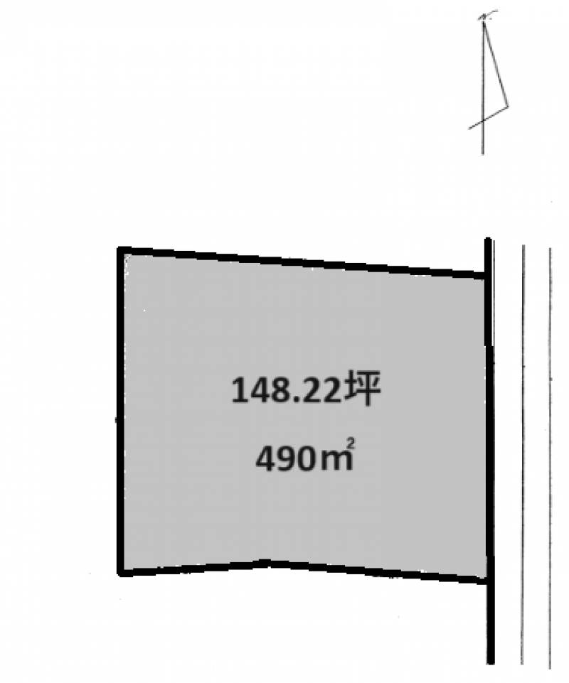 松山市東長戸  の区画図