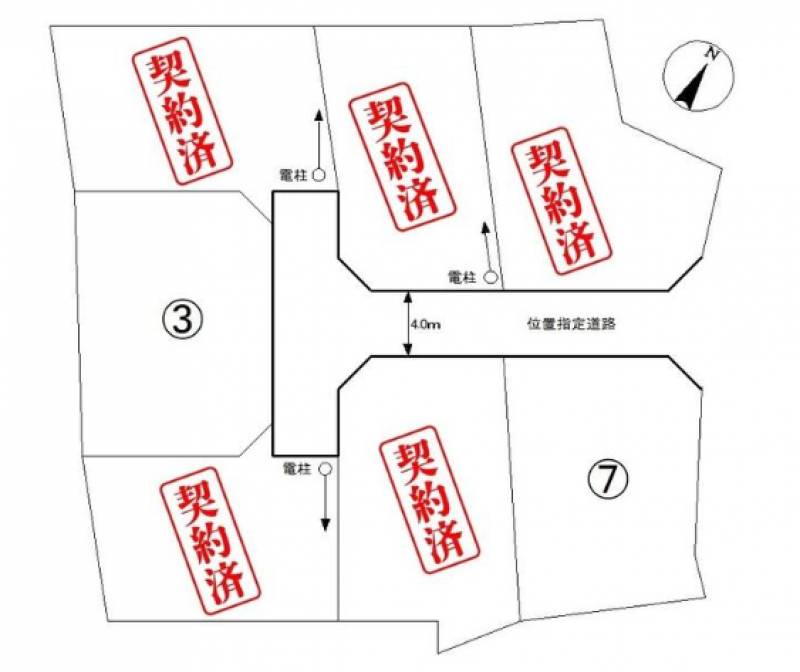 松山市谷町  の区画図