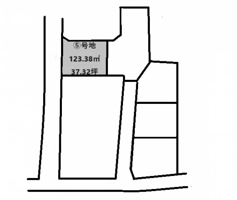 松山市山越  の区画図