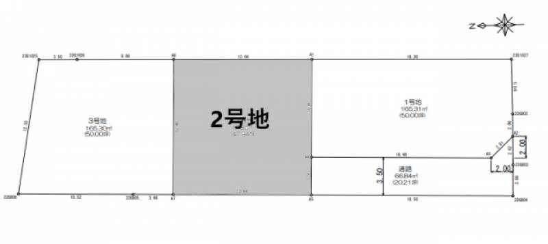 松山市東垣生町  の区画図