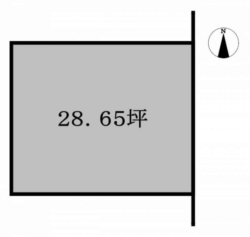 松山市山越  の区画図