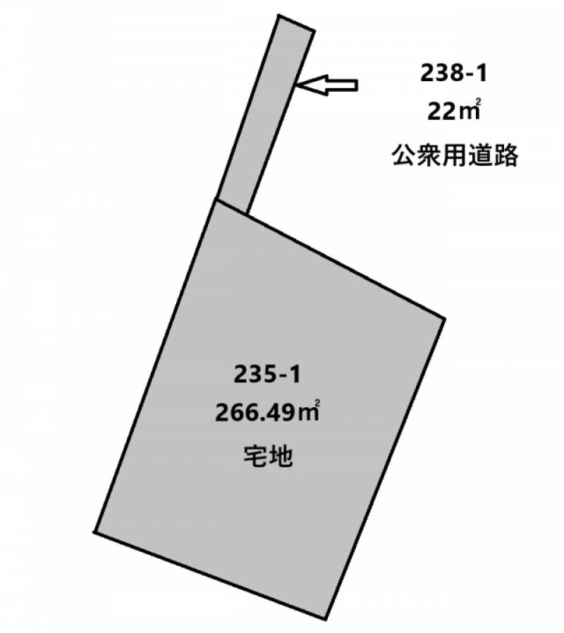 松山市北条辻  の区画図