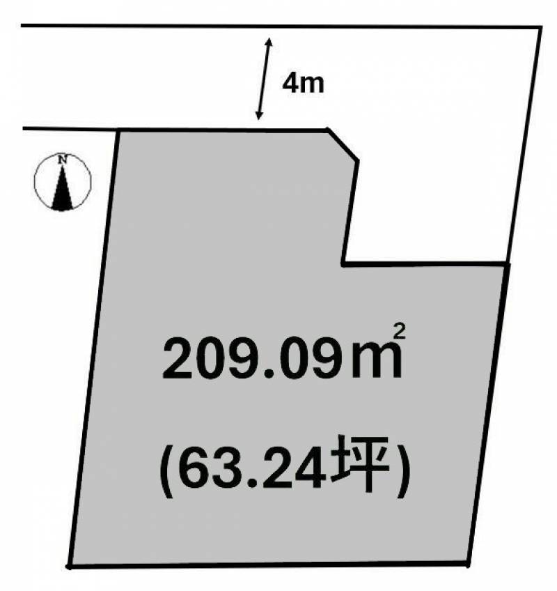 松山市谷町  の区画図