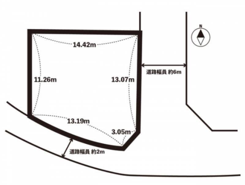 伊予郡松前町北黒田  の区画図