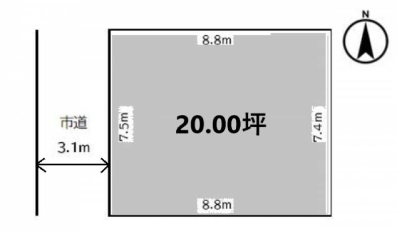 松山市雄郡  の区画図