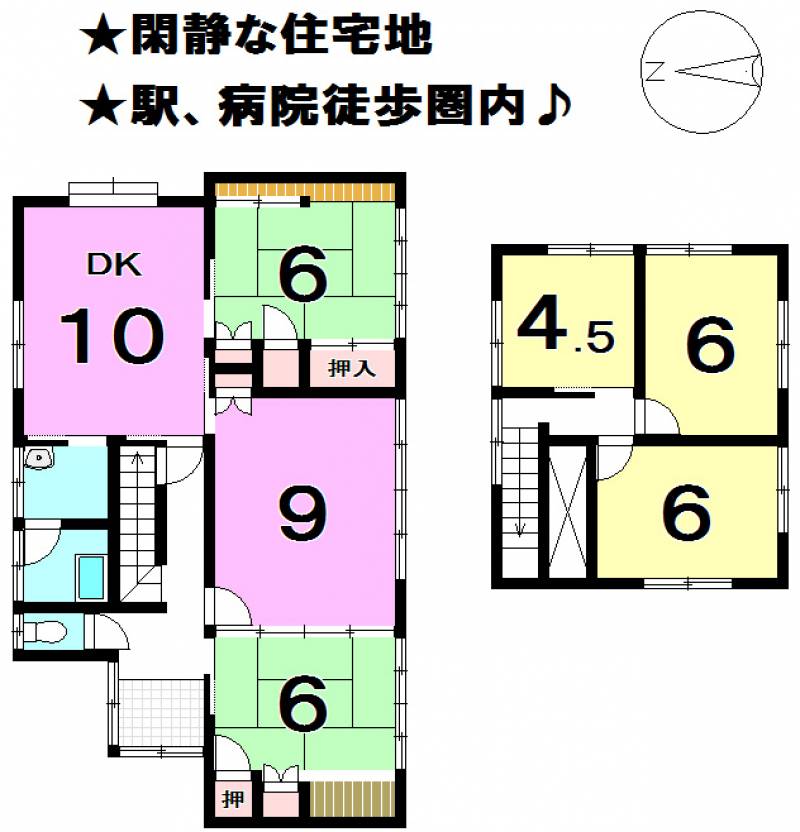 松山市堀江町 一戸建 の間取り画像