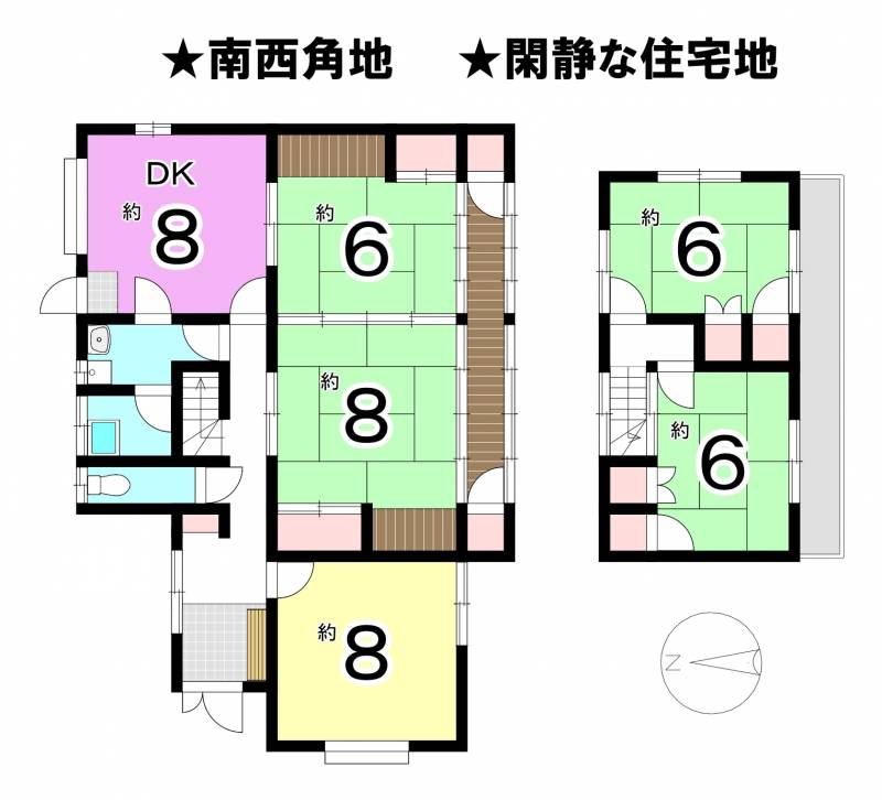 松山市太山寺町 一戸建 の間取り画像