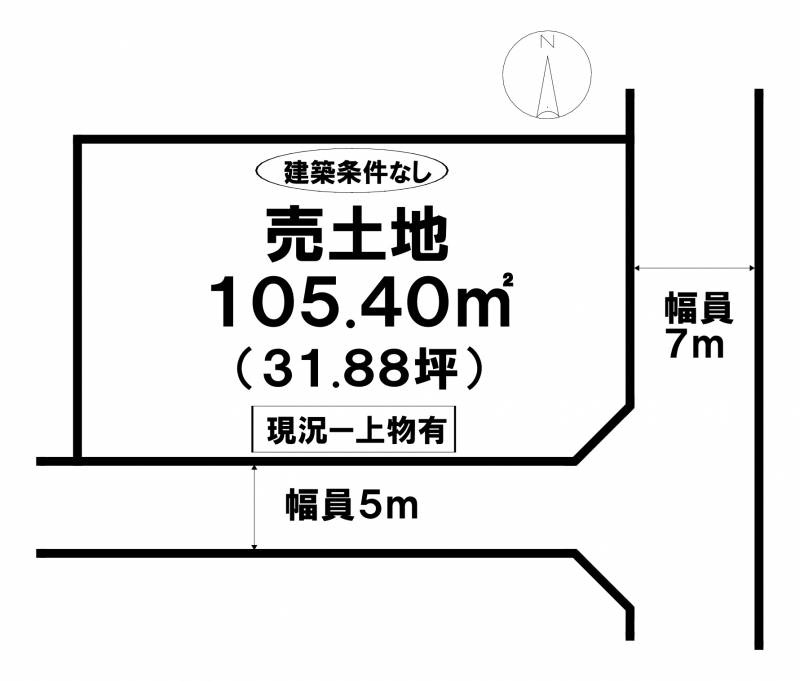 松山市錦町 の区画図