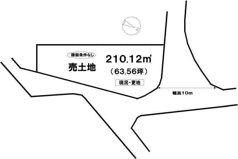 松山市勝岡町  の区画図
