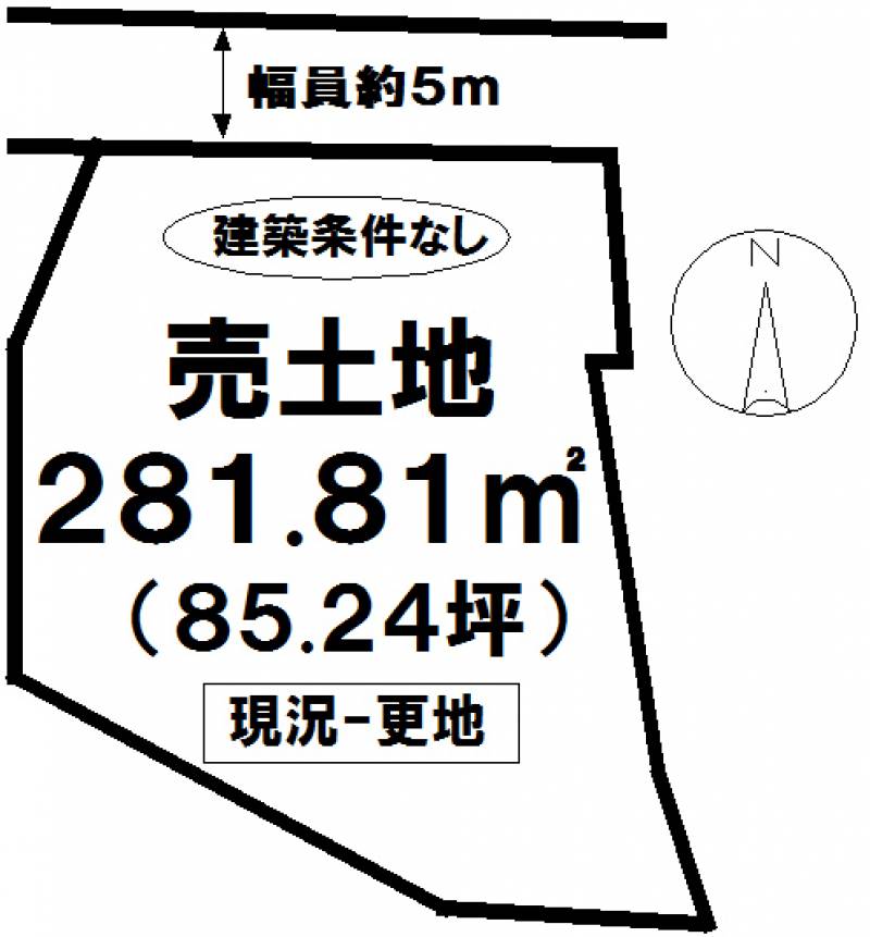 松山市太山寺町  の区画図