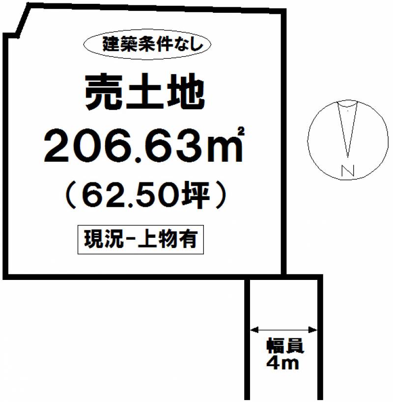 松山市東垣生町  の区画図