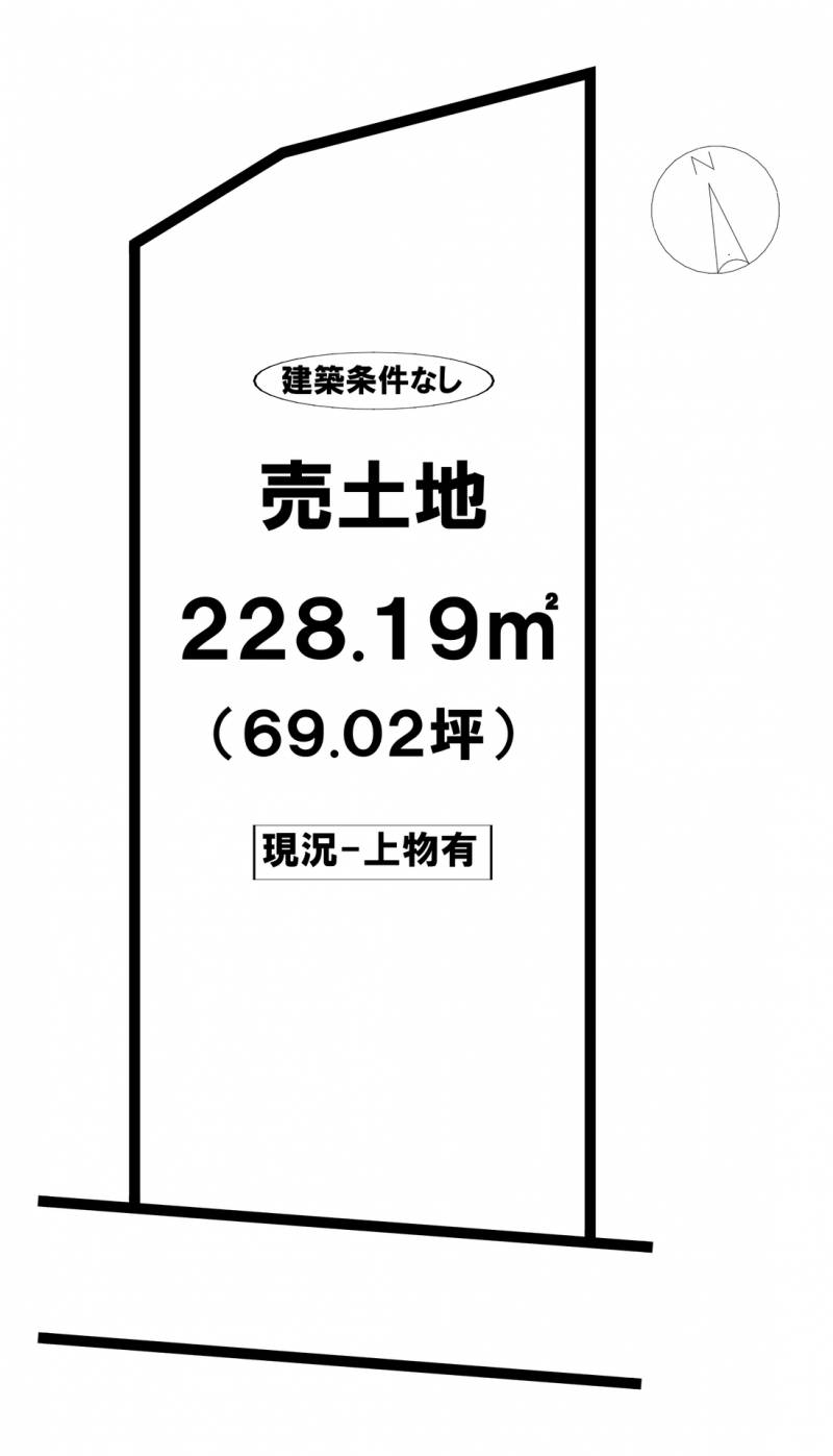 大洲市白滝甲 の区画図