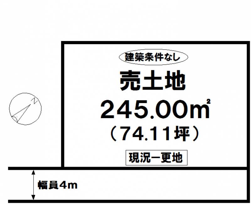 松山市小栗  の区画図