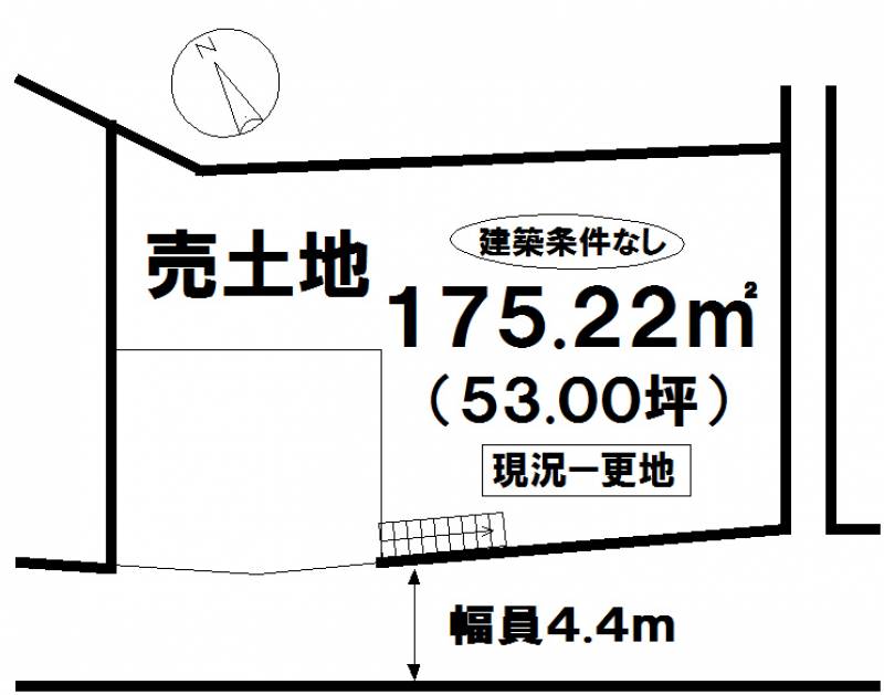 松山市内宮町  の区画図