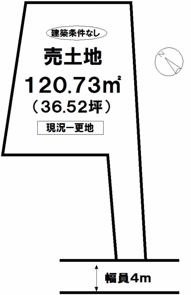 松山市北斎院町  の区画図
