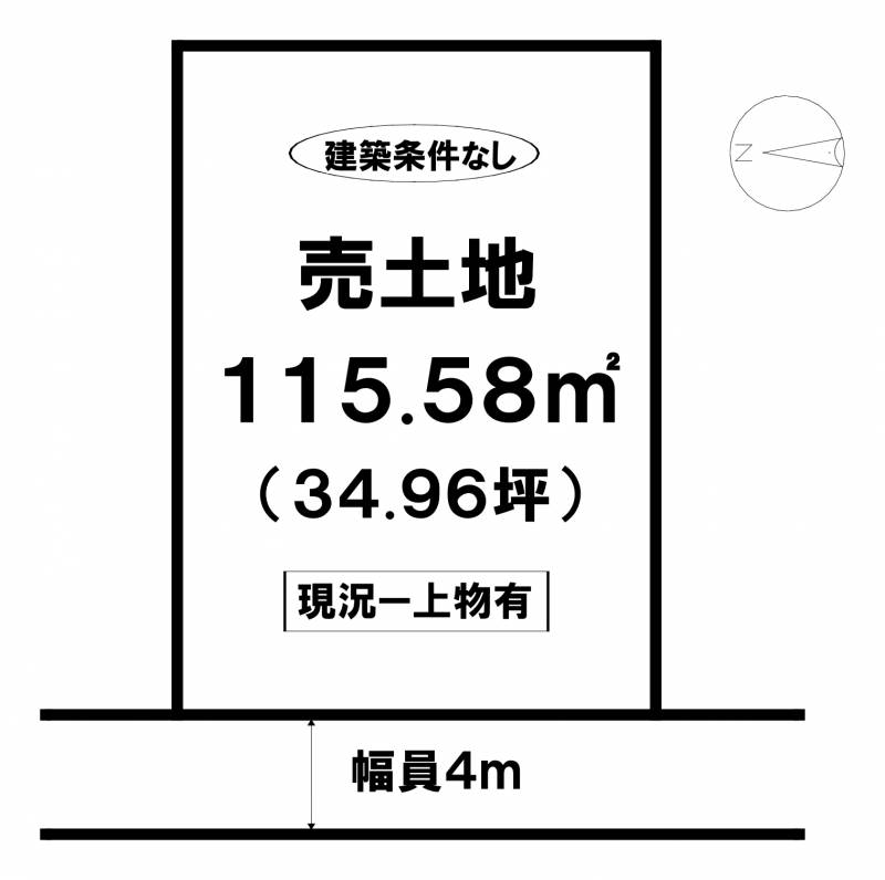 松山市山越  の区画図