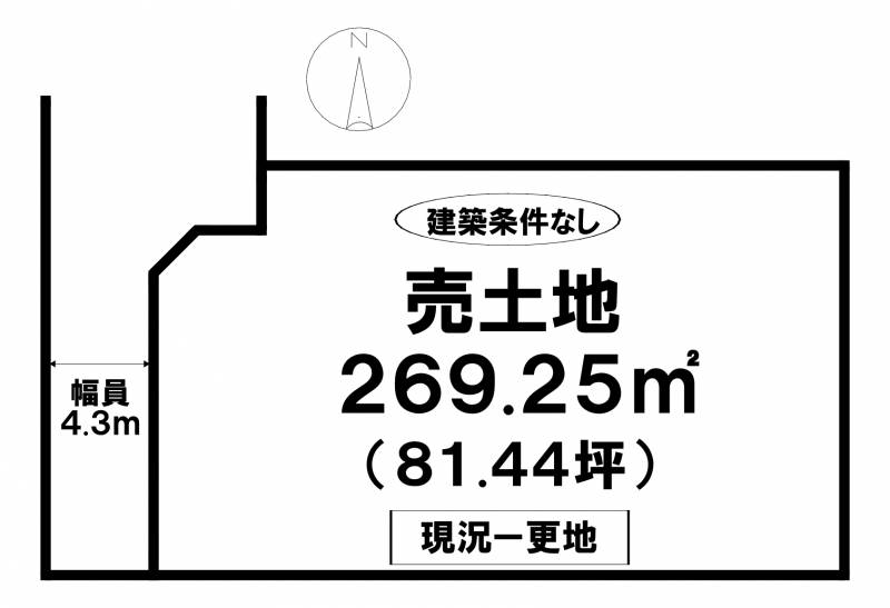 松山市余戸中  の区画図