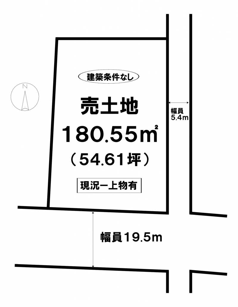 松山市萱町  の区画図