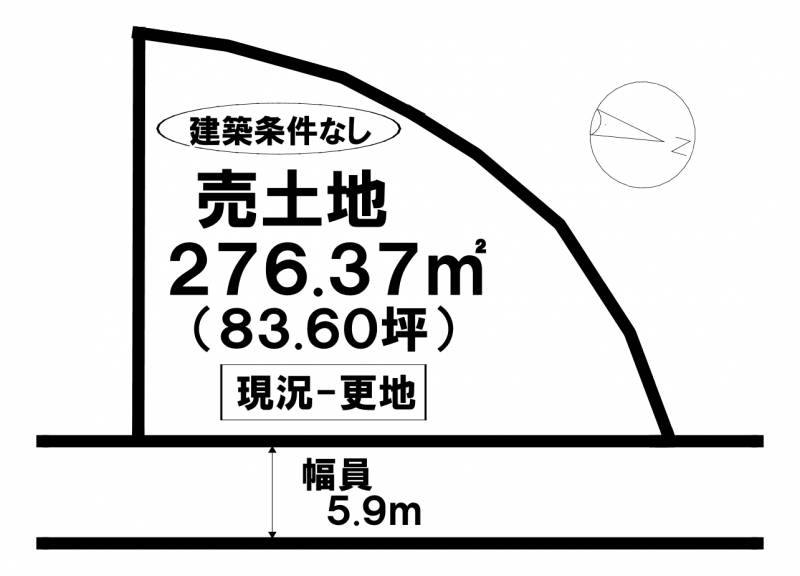 松山市南白水  の区画図