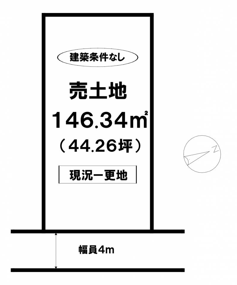 松山市ひばりヶ丘  の区画図