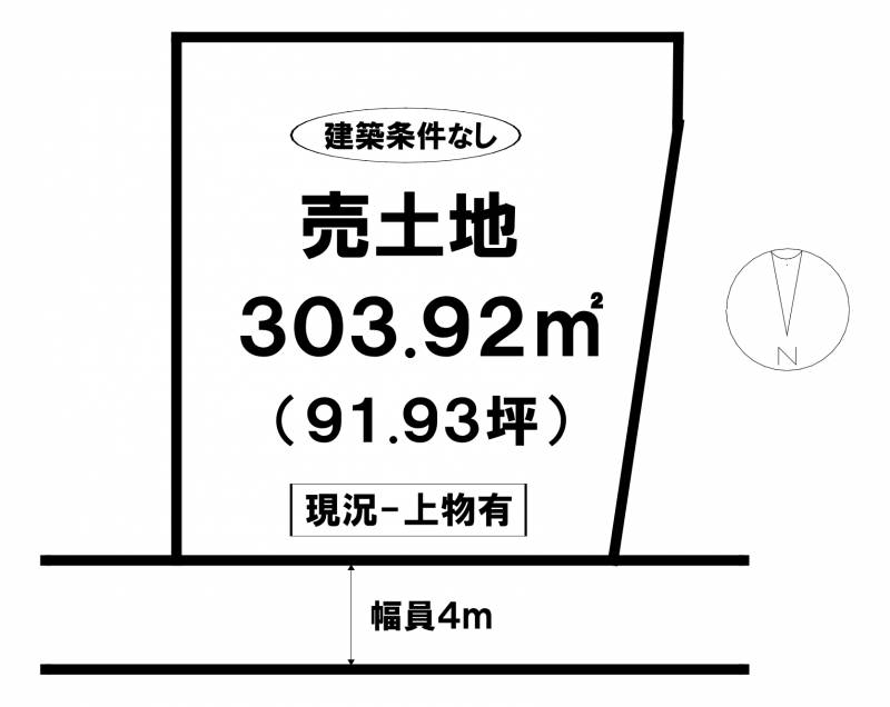 松山市上市  の区画図