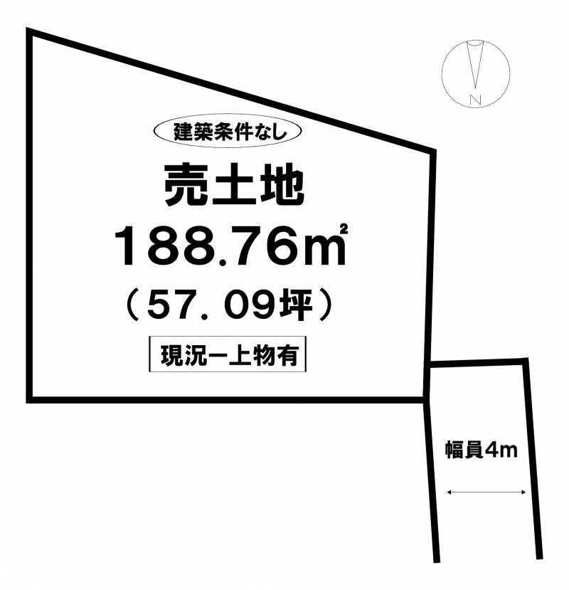 松山市古三津  の区画図