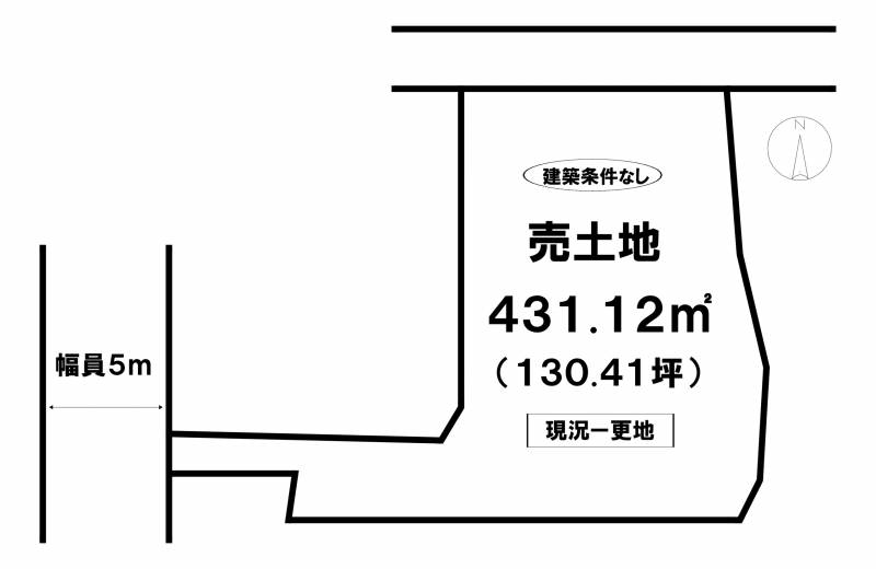 松山市北持田町  の区画図